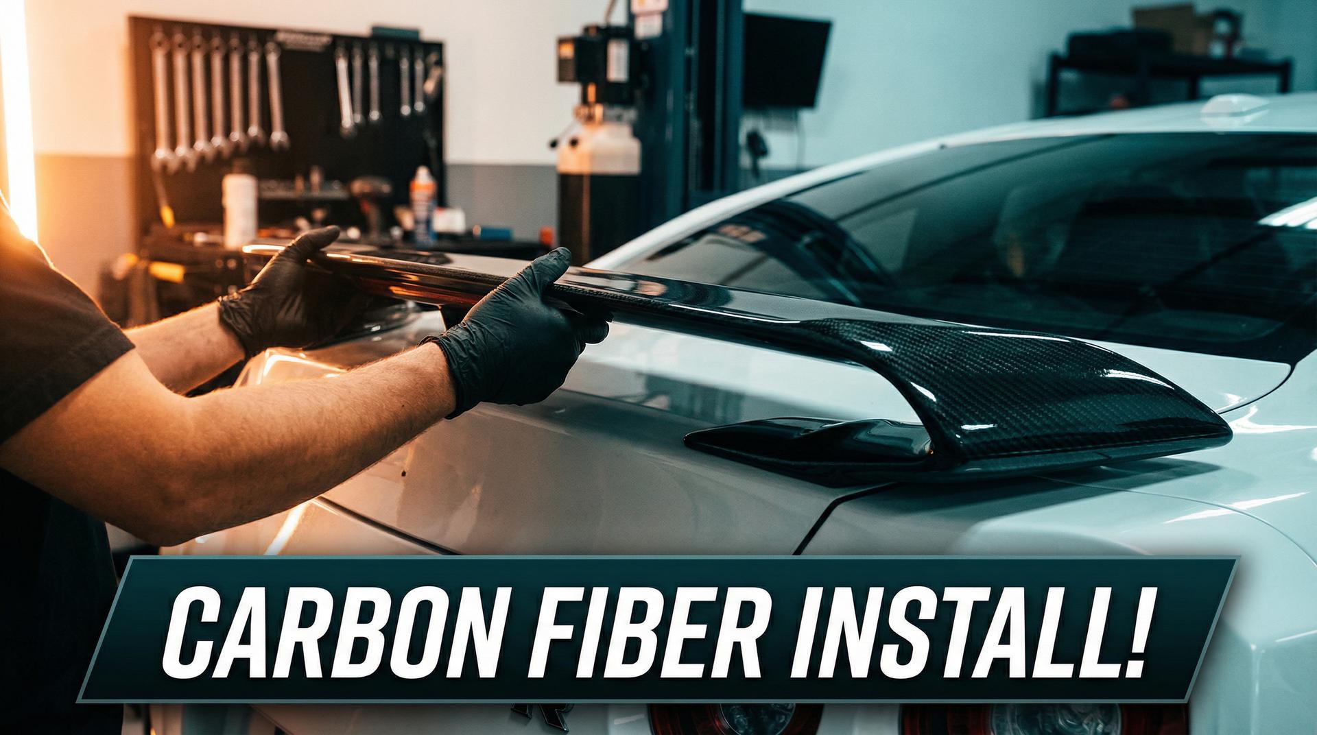 蜜桃视频碳纤维尾翼改装视频教程